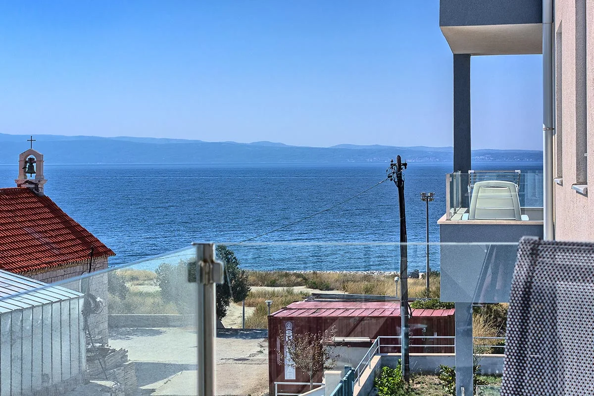 Sea view from the apartment balcony